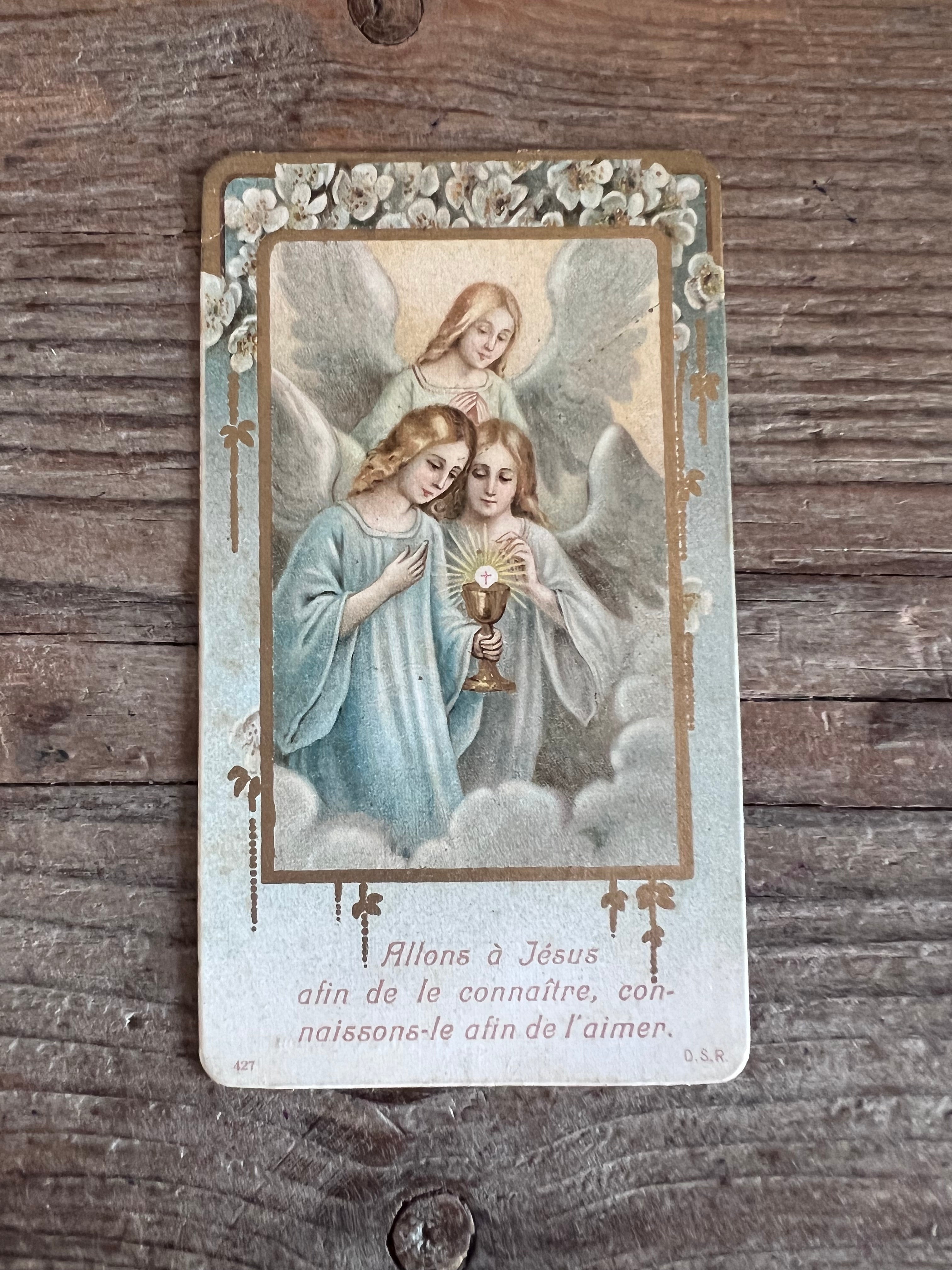 antiek bidprentje, bidprentje met engelen, herdenkingsbidprentje, religieuze memorabilia, vintage bidprentje, nostalgisch bidprentje, gedrukte bidprentjes, troost cadeau, herdenkingsartikel