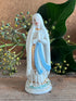 klein Maria de Lourdes beeldje, porseleinen Maria beeldje, klein religieus beeld, Lourdes souvenir, porseleinen Mariabeeldje, compact Maria Lourdes beeld, klein religieus souvenir, katholiek porseleinen beeldje, decoratief Maria beeldje