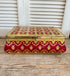 Vintage blik, oud blik met sleutel, vintage bewaarkistje, metalen sierkistje, decoratief blik, rood goud blik, vintage opbergblik,juwelenkistje vintage, brocante blik,vintage storage tin, Sofia&