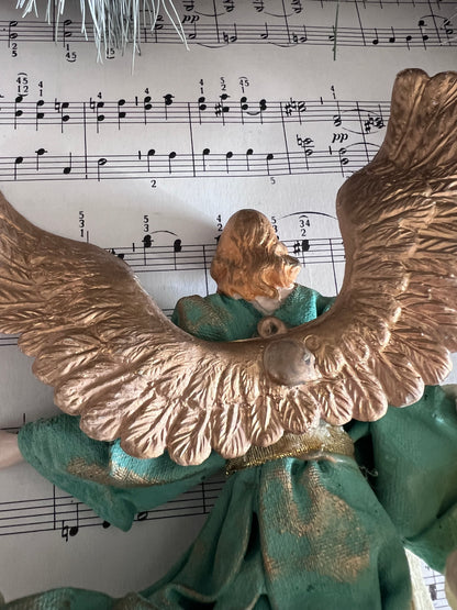 Aartsengel Gabriël kersthanger - zeegroen