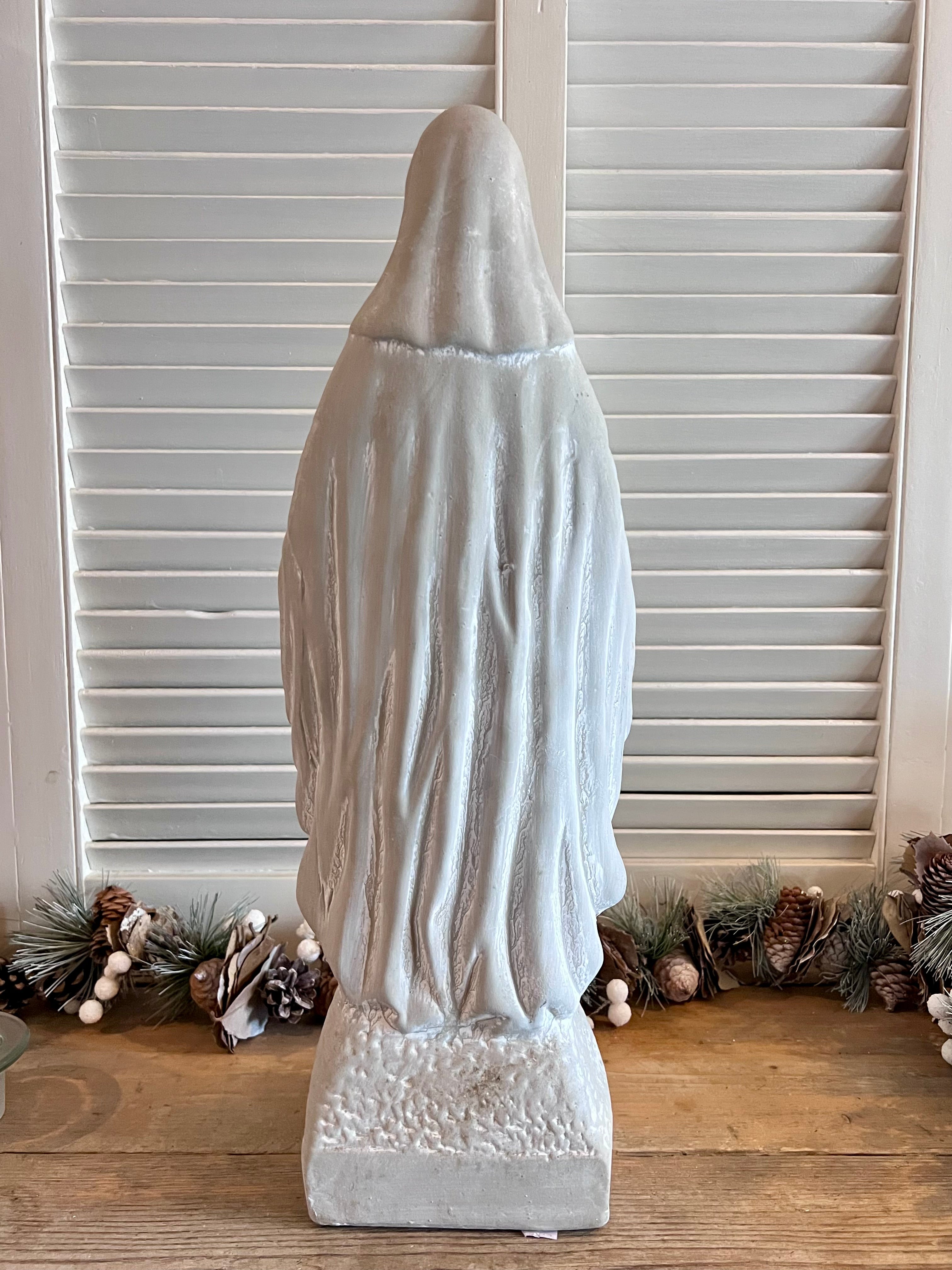 Maria beeld van aardewerk - preloved