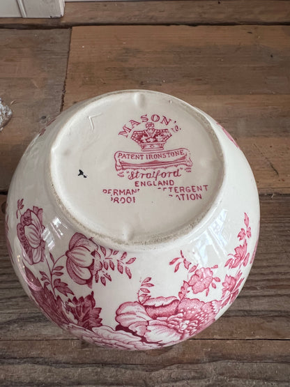 Vintage Gemberpot Mason’s Stratford Pink – Authentiek en Uniek
