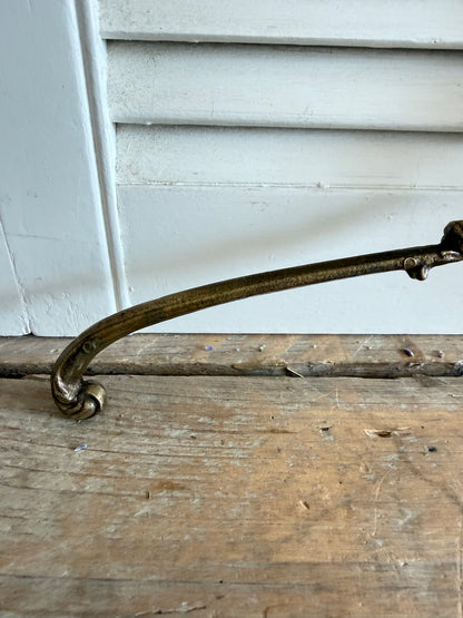 vintage messing kledinghanger, messing kleerhanger, brocante kledinghanger, vintage garderobe, decoratieve kledinghanger, messing hanger, Sofia&