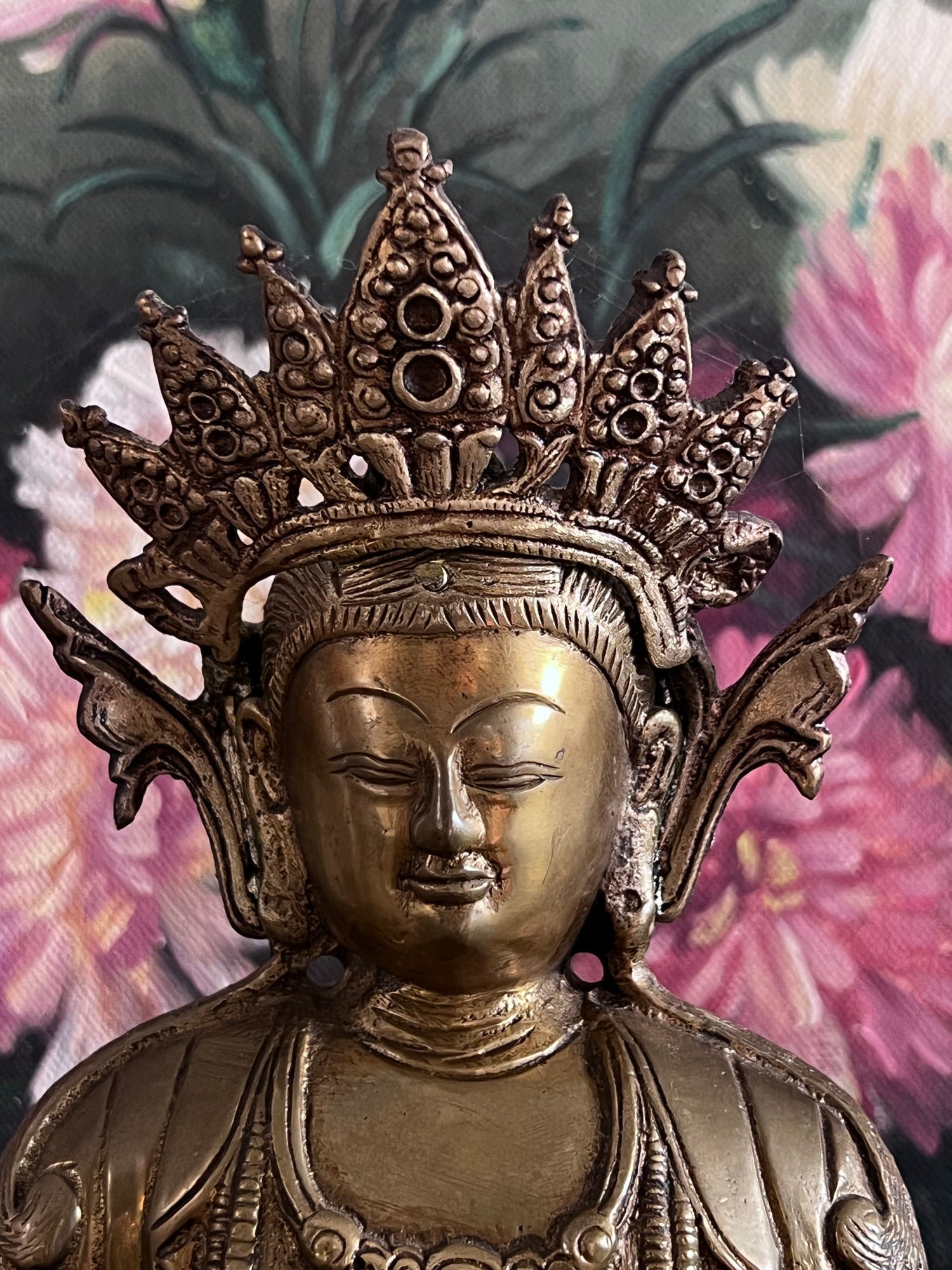 vintage Boeddha messing, Boeddhabeeld messing, messing Boeddha decoratie, spirituele decoratie vintage, oosterse beelden messing, Boeddhabeeld vintage, messing beeld Boeddha &amp;nbsp;