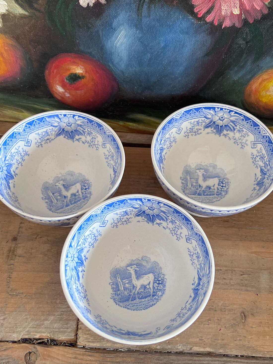 antieke spoelkom aardewerk, Société Céramique spoelkom, laitière blauwe vingerkom, vintage aardewerk kom, antiek keramiek, Franse keramiek spoelkom, decoratieve spoelkom, antiek servies Société Céramique.