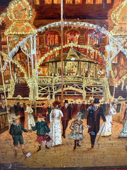 Antiek Kurhaus koekblik, Scheveningen koekblik, oud kurhausblik, antiek scheveningen, oud banketblik, lithografisch blik, Art Deco koekblik, Art Nouveau koekblik,jaren 20 blik, Wandelhoofd Wilhelmina, historisch banketblik, historisch blik, Soifa&