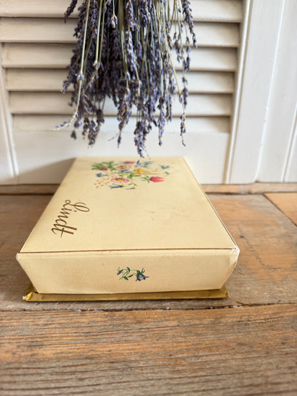 Vintage Lindt doos, oude bonbondoos, Lindt chocoladedoos, vintage opbergdoos, vintage kartonnendoos, Sofia&