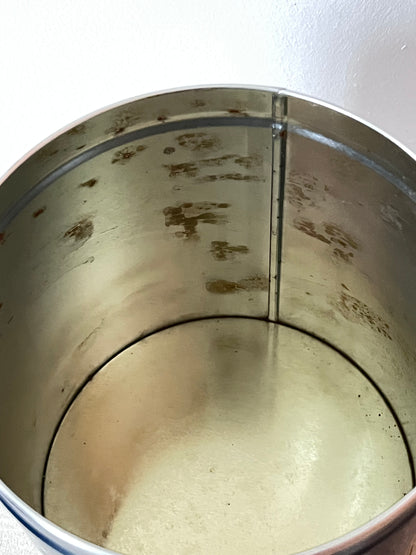 Koekblik Karen Volf, kerstblik, blik, winterblik, gersteblik, kerstengelen, Vintage kerstblik Karen Volf