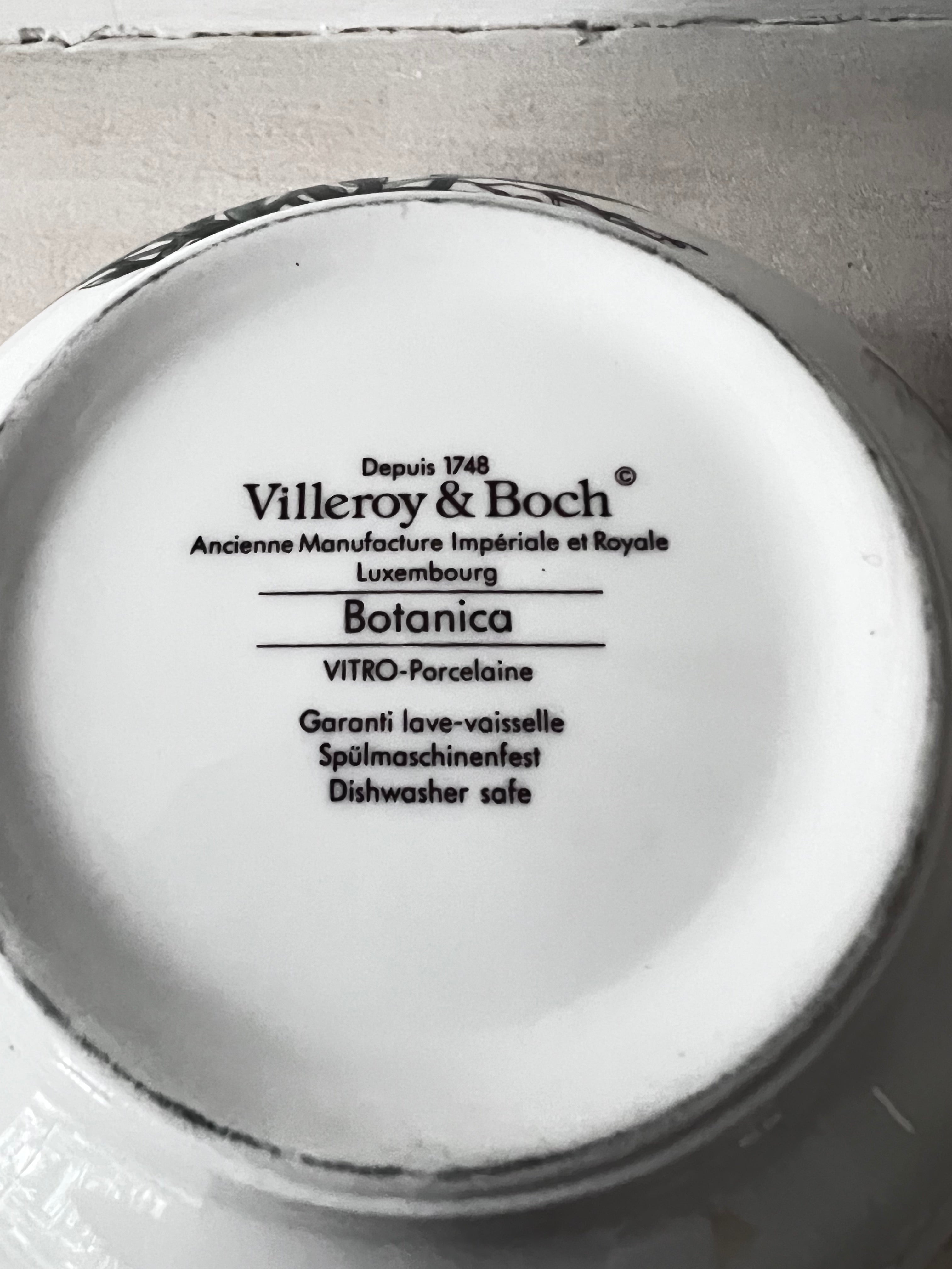 Villeroy &amp; Boch kom, botanische kom, keramische kom, Villeroy &amp; Boch servies, kom met natuurprint, duurzaam servies, cadeau keramiek, design kom.