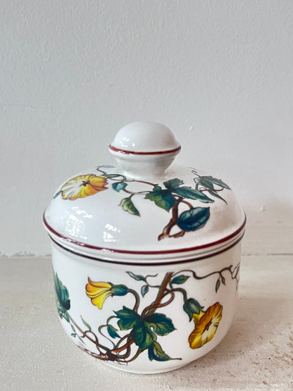 Villeroy &amp; Boch suikerpot, Botanica suikerpot, botanisch servies, keramische suikerpot, suikerpot met deksel, Villeroy &amp; Boch servies, elegant servies, cadeau suikerpot.
