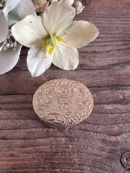 micro mozaïk pillendoosje, vintage pillendoosje, ovaal pillendoosje