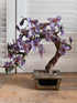 Edelsteen boom amethist met jade, vintage edelsteen boom met amethist, edelsteen boom, 