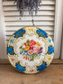 Huntely and Palmers koektrommel, Vintage engels blik, vintage bloemenblik, oude koektrommel, Huntley and Palmers biscuits, jaren 60 blik, Sofia&
