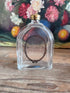 Vintage eau de cologne fles met print en schroefdop