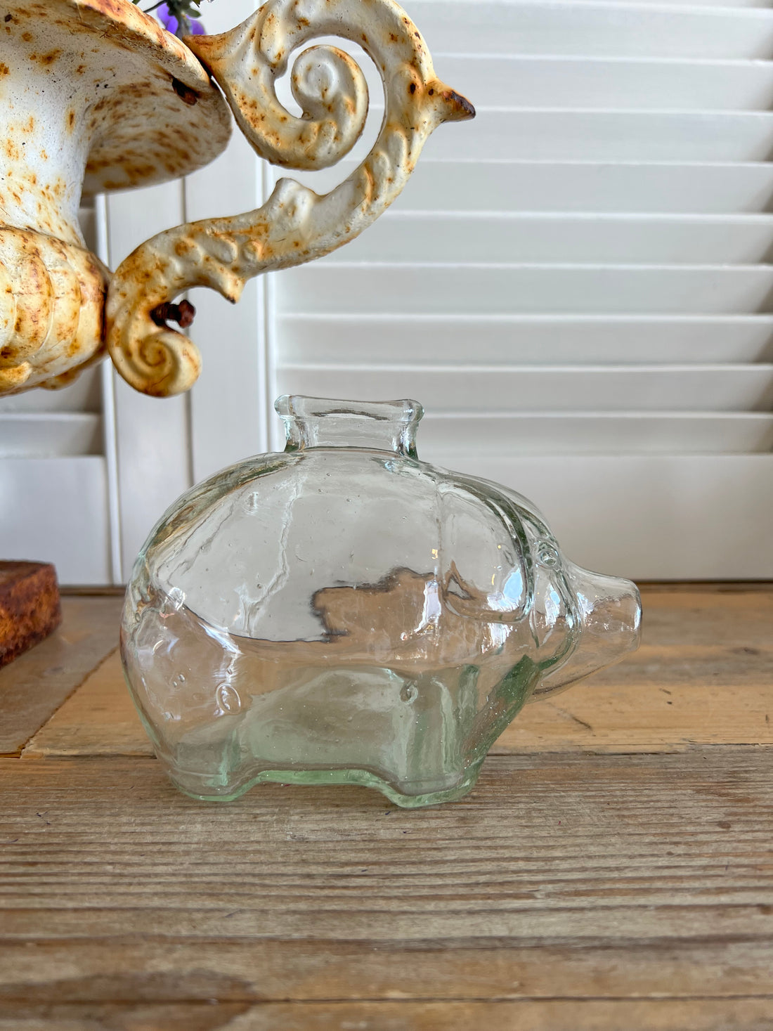 Spaarvarken van glas