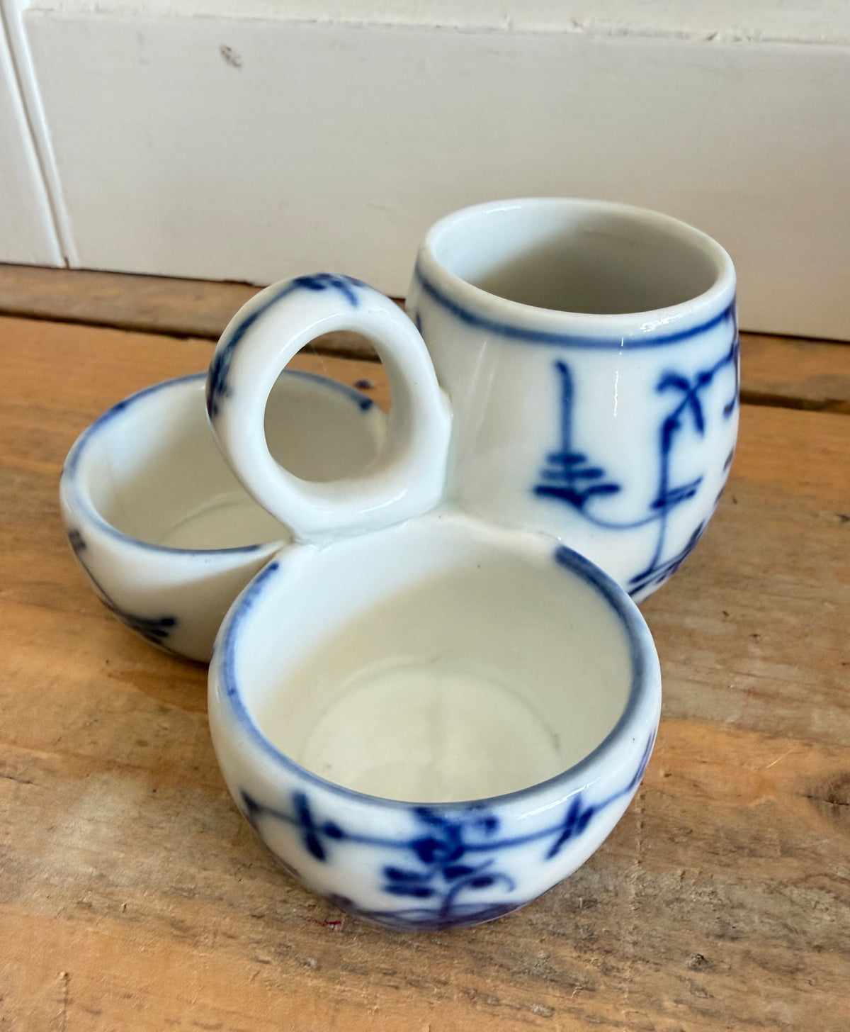 Blau Saks, Sakisch blauw porselein, antiek menagestel Blau Saks, vintage servies, Sofia&