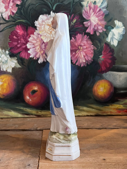 Vintage Maria de Lourdes beeldje van porselein 