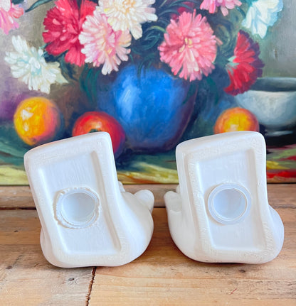 vintage boekensteunen witte handen,boekensteunen, witte boekensteunen