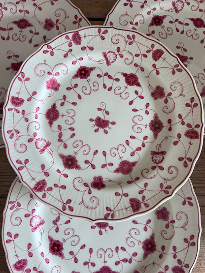 China purpur dinerbord, vintage servies