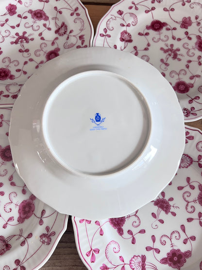 China purpur dinerbord, vintage servies