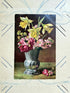 Antieke bloemenkaart, oude ansichtkaart bloemen, Wilhelm Eilers, vintage bloemenkaart, Duitse ansichtkaart, bloemenstilleven, romantische brocante, oude kaarten verzamelen, Sofia&