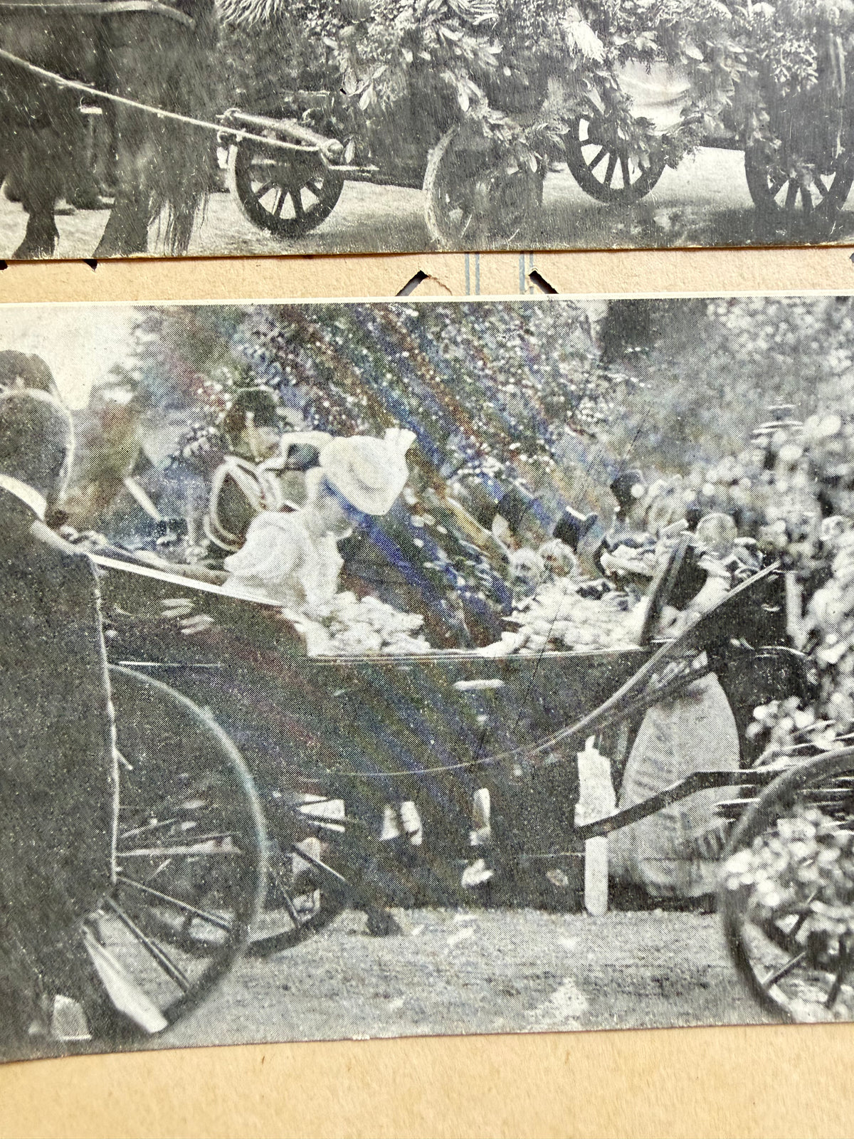 Twee antieke ansichtkaarten Leidens Ontzet 1904 - Lustrumfeesten Leiden