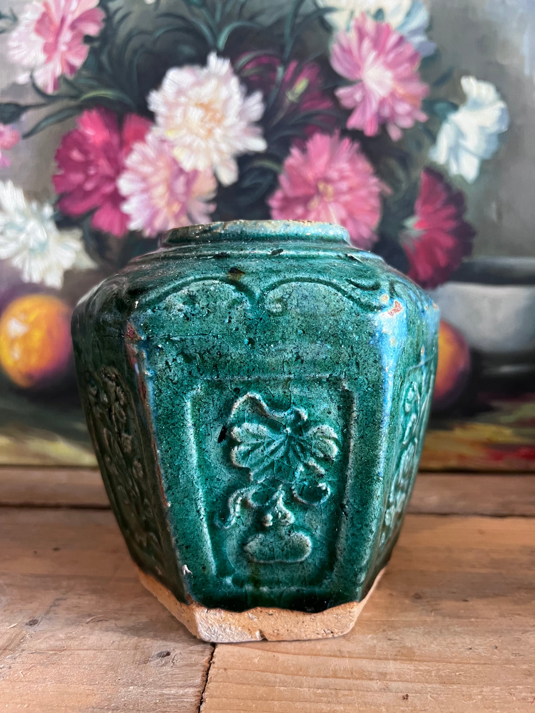 antieke Chinese gemberpot, Shiwan keramiek, authentieke Shiwan gemberpot, Chinese keramiek antiek, traditionele Chinese gemberpot, Shiwan pottery, antiek Aziatisch keramiek, vintage Chinese gemberpot, handgemaakte Shiwan pot, historische Chinese keramiek.