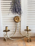 Vintage wandlamp, goudkleurige wandlamp, wandlamp met strikjes, Louis XV! stijl, neoclassistische wandlamp, vintage wandverlichting, brocante wandlamp,verlichting, metalen wandlamp jaren 80, Sofia&