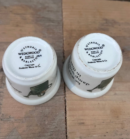 Peter Rabbit eierdop, Wedgwood porselein, eierdop Peter Rabbit, porseleinen eierdop, ontbijtaccessoires, Wedgwood servies, Peter Rabbit servies, cadeau-idee ontbijt, luxe eierdop, porselein eierdop.