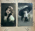 Antieke portretkaarten, belle epoque ansichtkaarten uit 1910, antieke damesportretten, handgekleurde ansichtkaarten, Edwardiaanse mode, oude fotografie, vintage damesportretten, antieke mode, ephemera, Sofia&