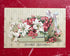 Antieke ansichtkaart 1911, oude felicitatiekaart, antieke bloemenkaart, oude prentbriefkaart,vintage emphemera, papieren antiek, oude Nedelandse ansichtkaart, Sofia&