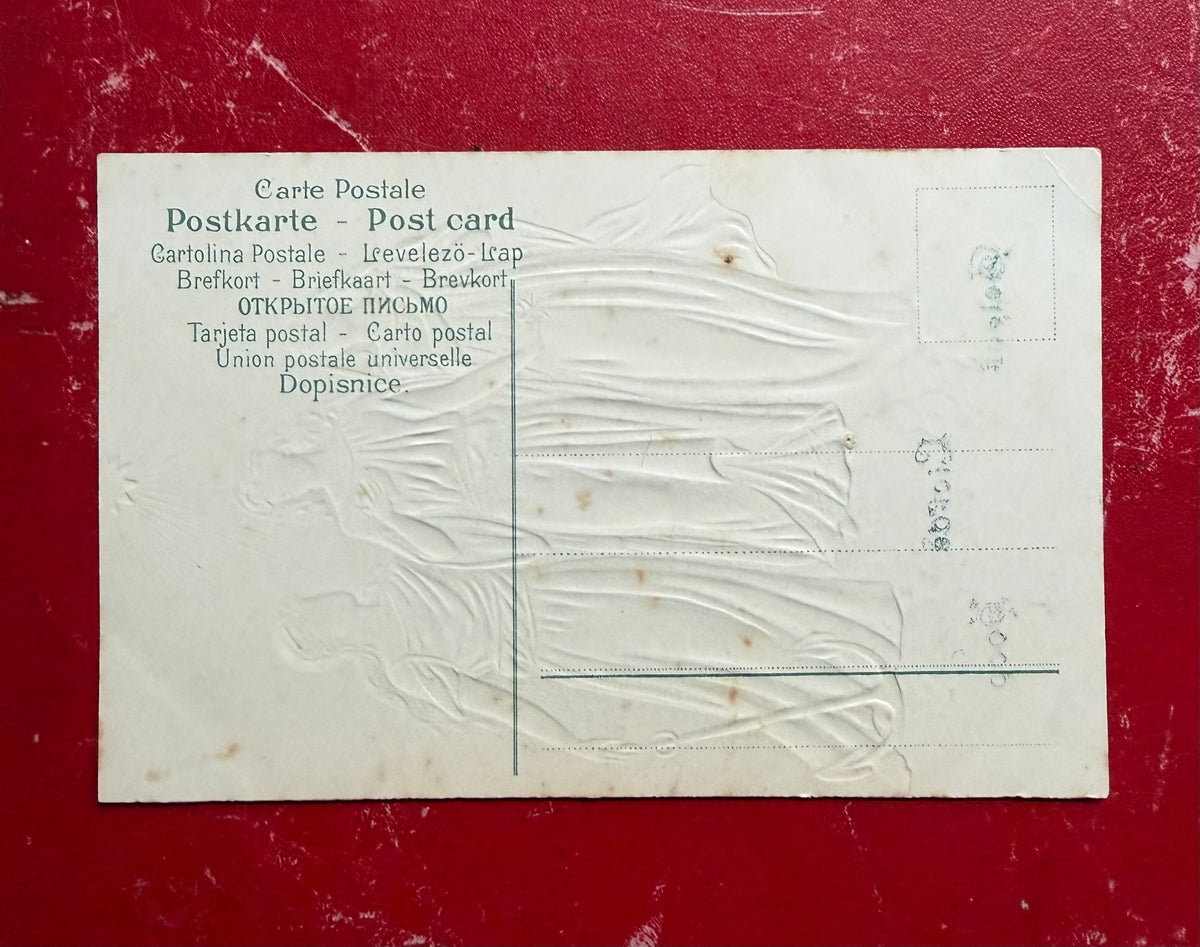antieke religieuze ansichtkaart, hoop geloof liefde kaart, religieuze ephemera, oude katholieke ansichtkaart, Sofia&