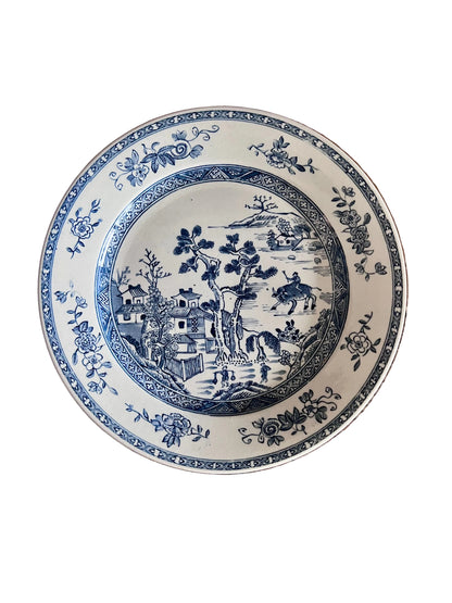 antiek Chinees wandbord, Chinees landschap schilderij, traditioneel Chinees decor, Aziatische wanddecoratie, vintage Chinees bord, antiek Aziatisch wandbord, Chinese kunst wandbord, klassieke Chinese decoratie, historische Chinese schildering, nostalgisch Chinees wandstuk