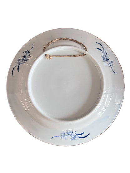 antiek Chinees wandbord, Chinees landschap schilderij, traditioneel Chinees decor, Aziatische wanddecoratie, vintage Chinees bord, antiek Aziatisch wandbord, Chinese kunst wandbord, klassieke Chinese decoratie, historische Chinese schildering, nostalgisch Chinees wandstuk