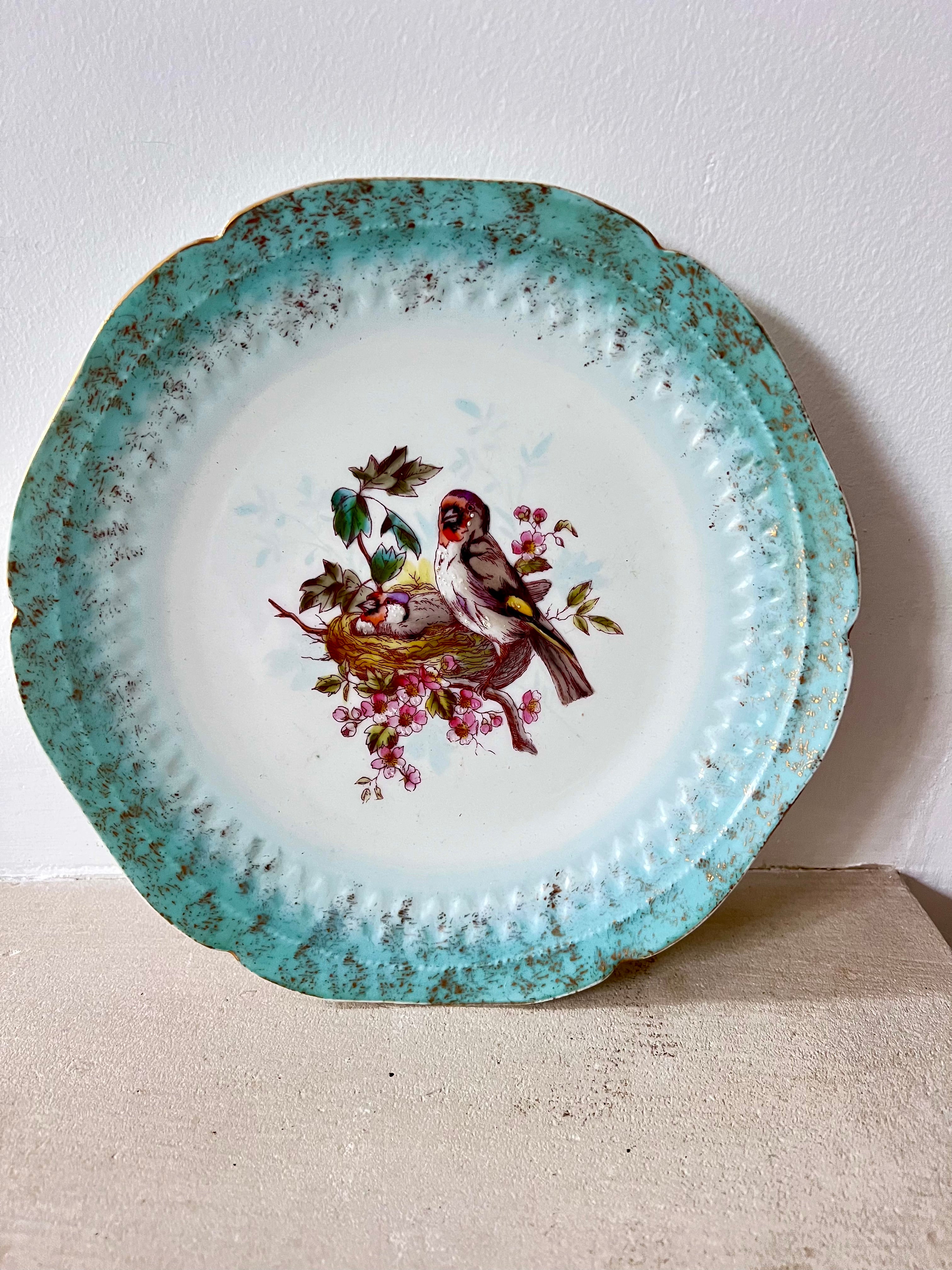 Limoges sierbord met afbeelding puttertje