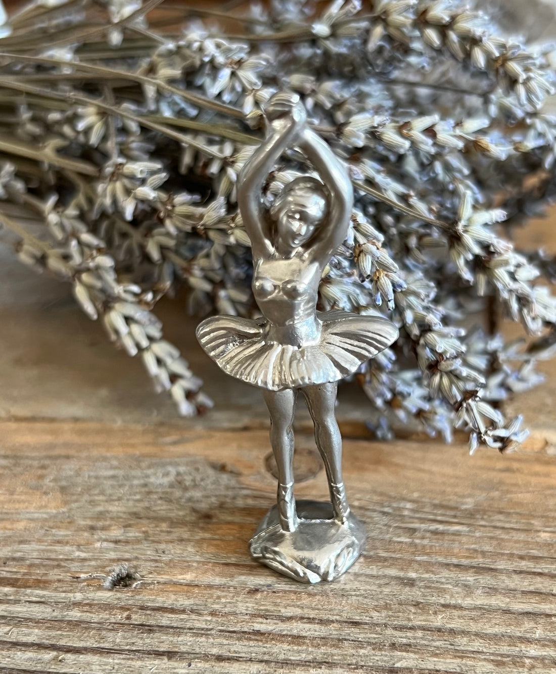 Letterbak ballerina van tin