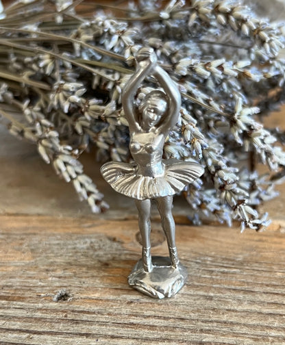 Letterbak ballerina van tin