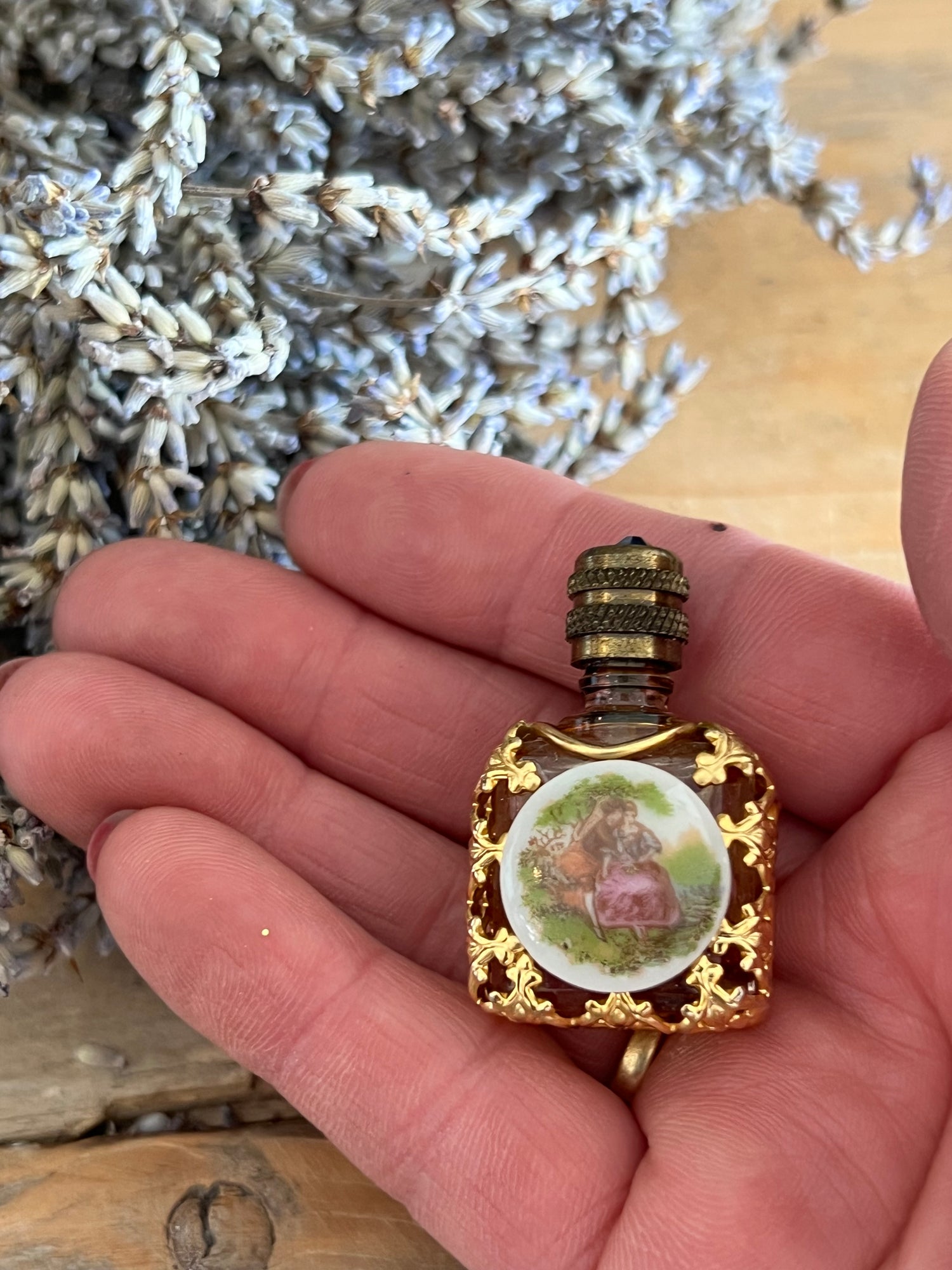 Vintage Limoges parfumflesje