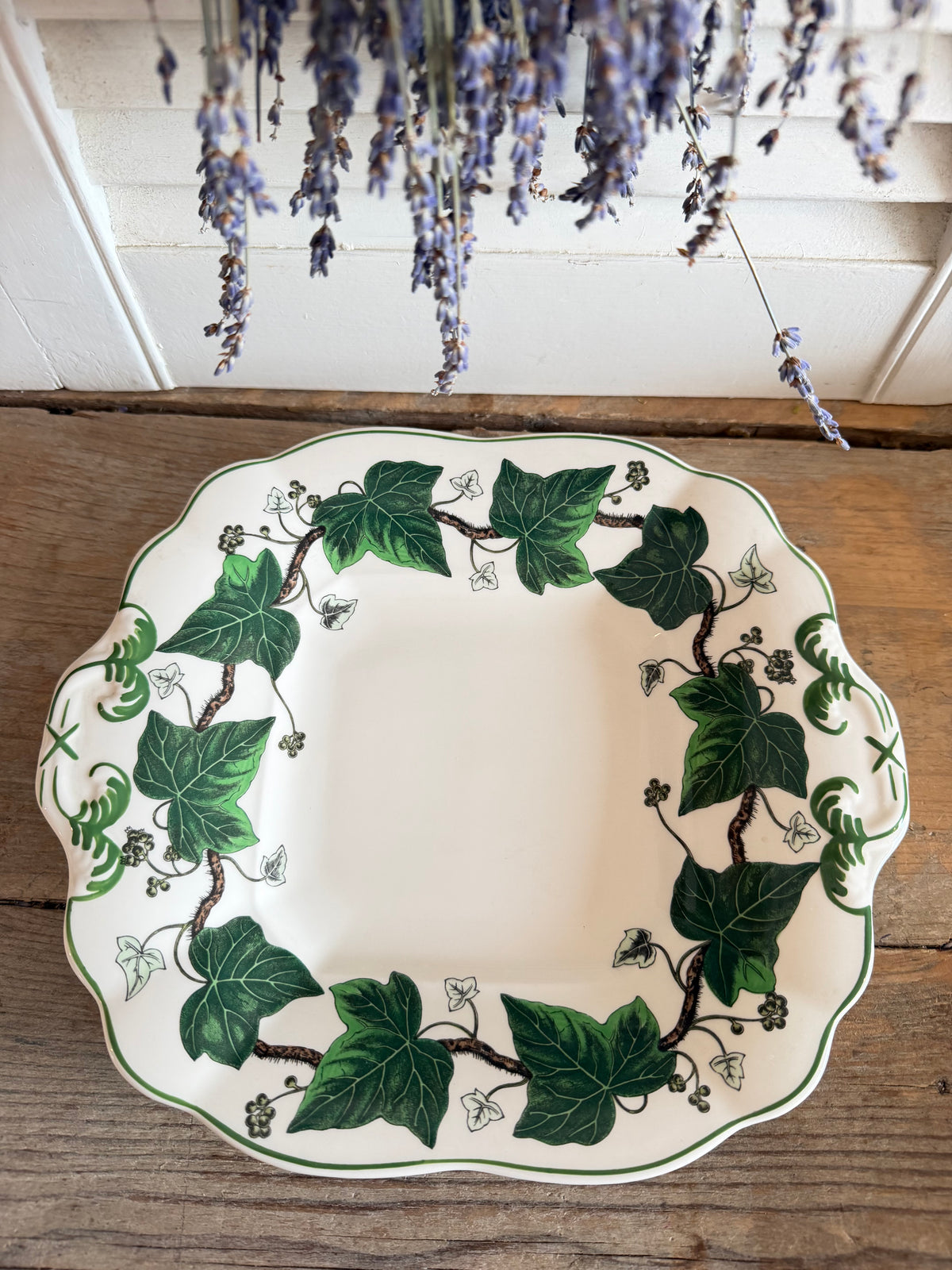 Wedgwood Napoleon Ivy, Wedgwood serveerschaal, Napoleon Ivy schaal, Engels vintage servies, Wedgwood Etruria Barlaston, Wedgwood klimop, vintage serveerschaal, Sofia&