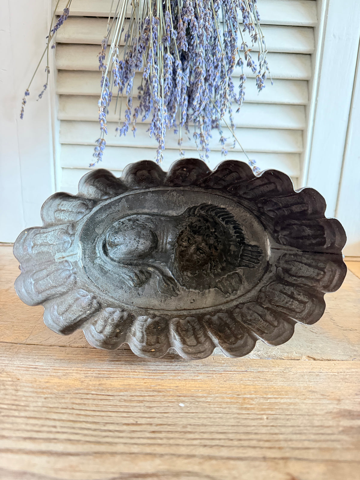 Lion Jelly Mould, antieke puddingvorm leeuw, vintage puddingvorm, Engelse jelly mould, oude bakvorm, antiek keukengerei, decoratieve leeuw, antiek, Sofia&