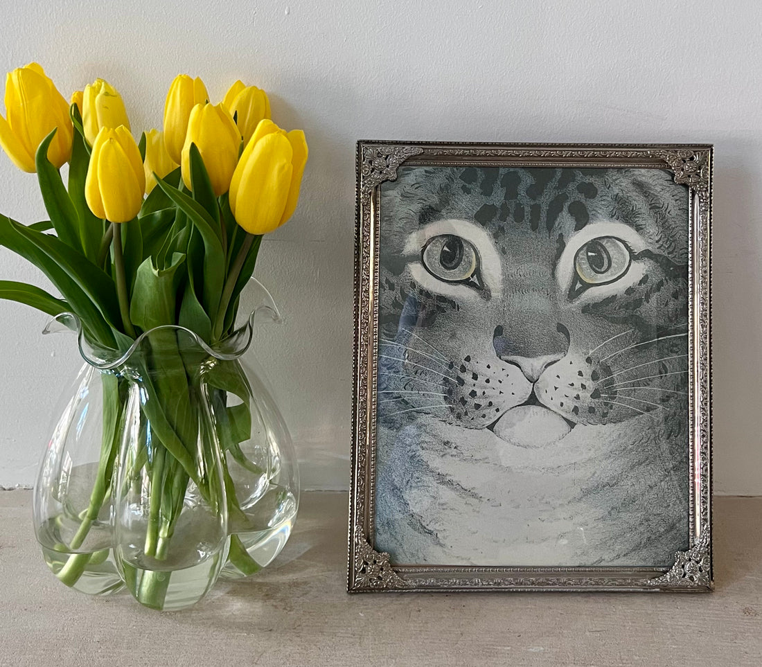 vintage fotolijst, grote fotolijst ornamenten, fotolijst met hoekornamenten, klassieke fotolijst, decoratieve fotolijst, fotolijst kat.