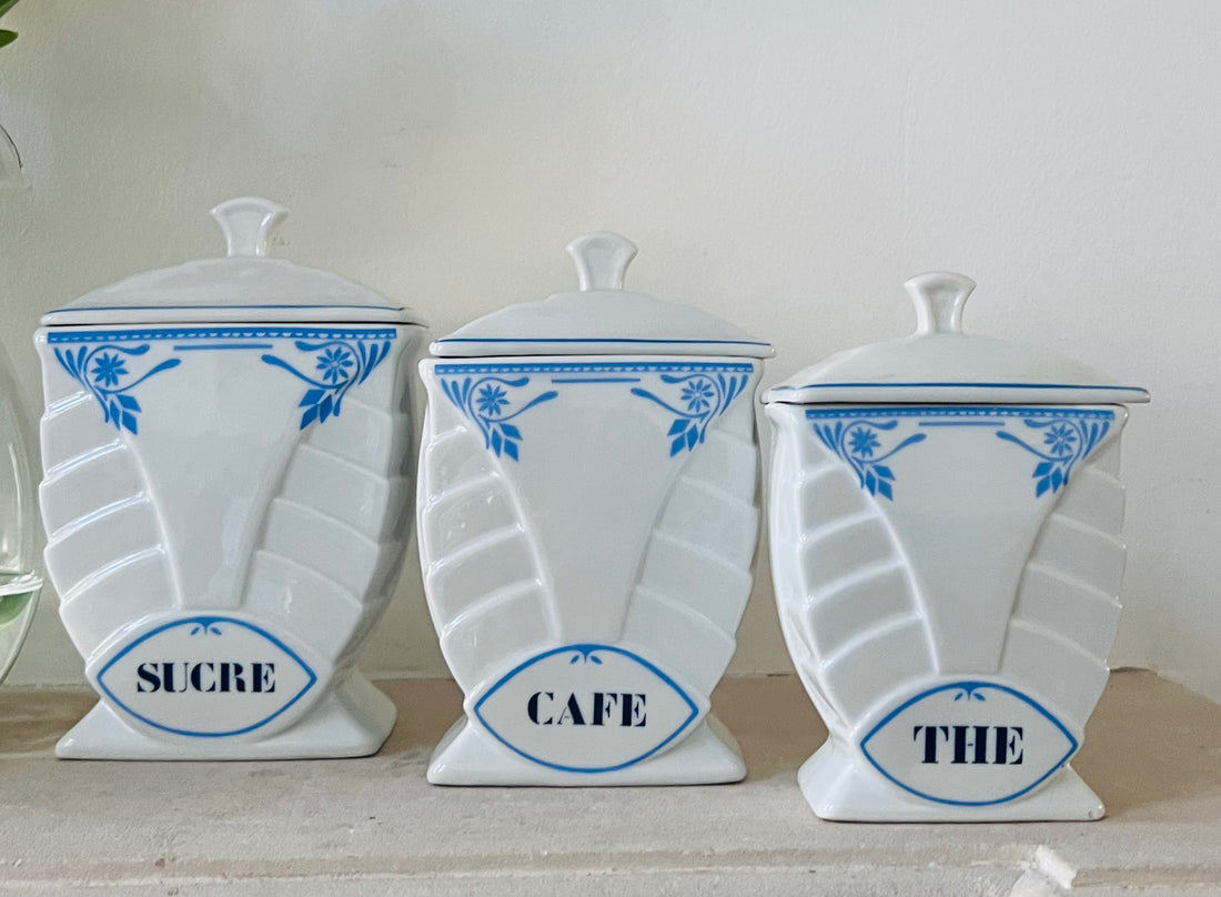 Art Deco voorraadpotten van Chauvigny