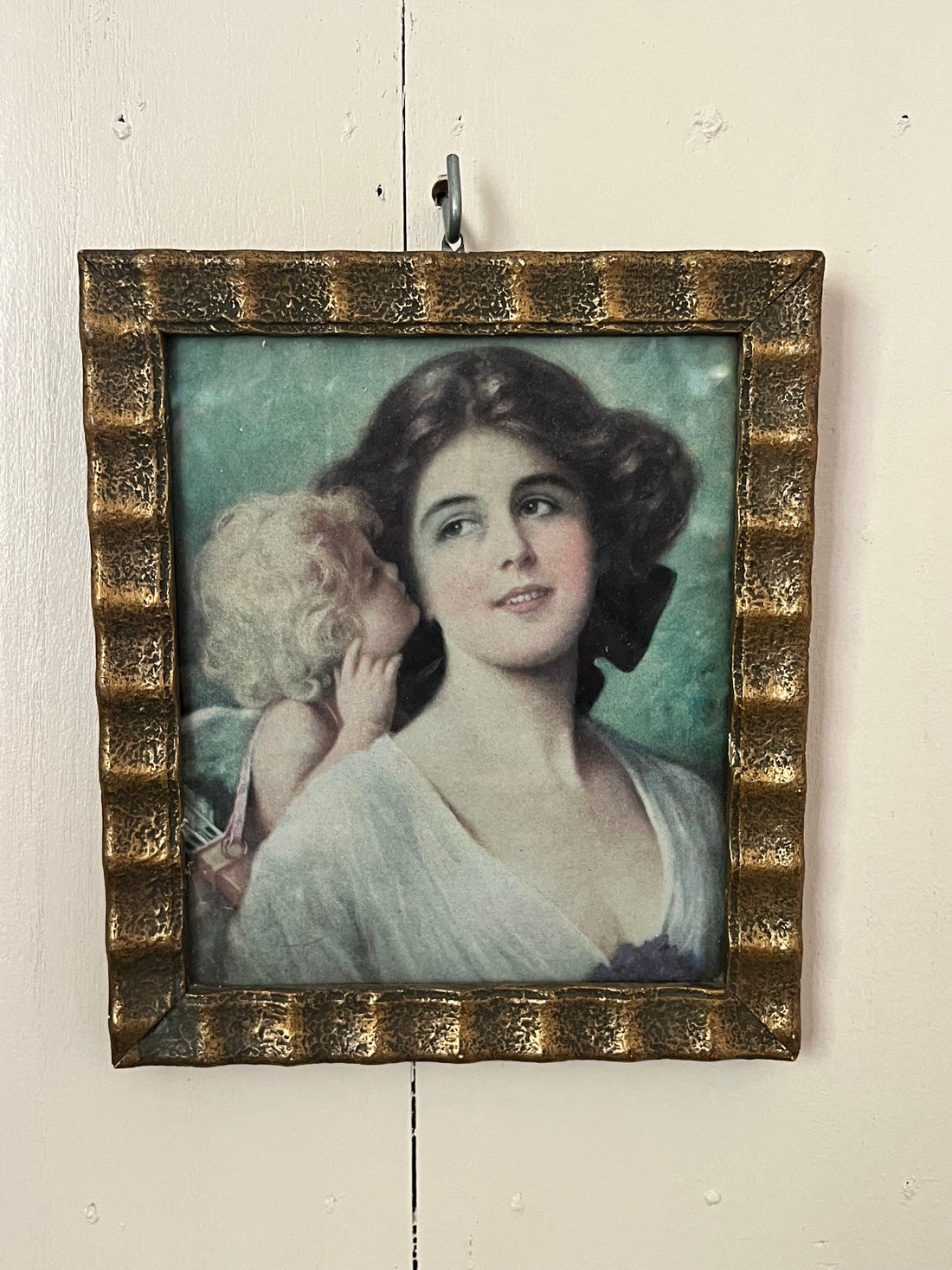 Vintage prent met cupido