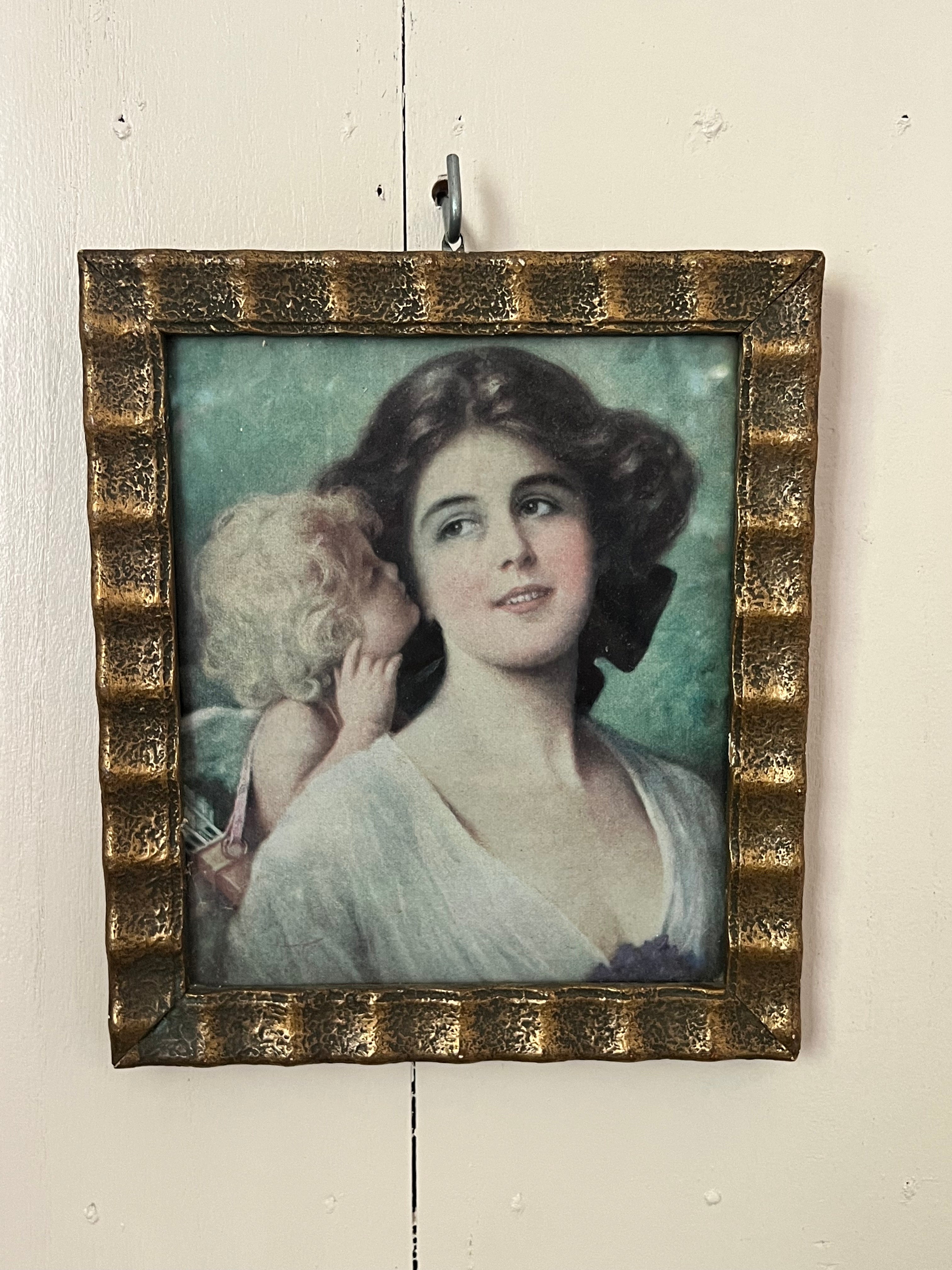 Vintage prent met cupido