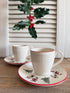 Wedgwood Windsor Christmas, Wedgwood kerstservies, vintage kerstkopje, kop en schotel kerst, Engels kerstservies, Wedgwood Christmas servies, Sofia&