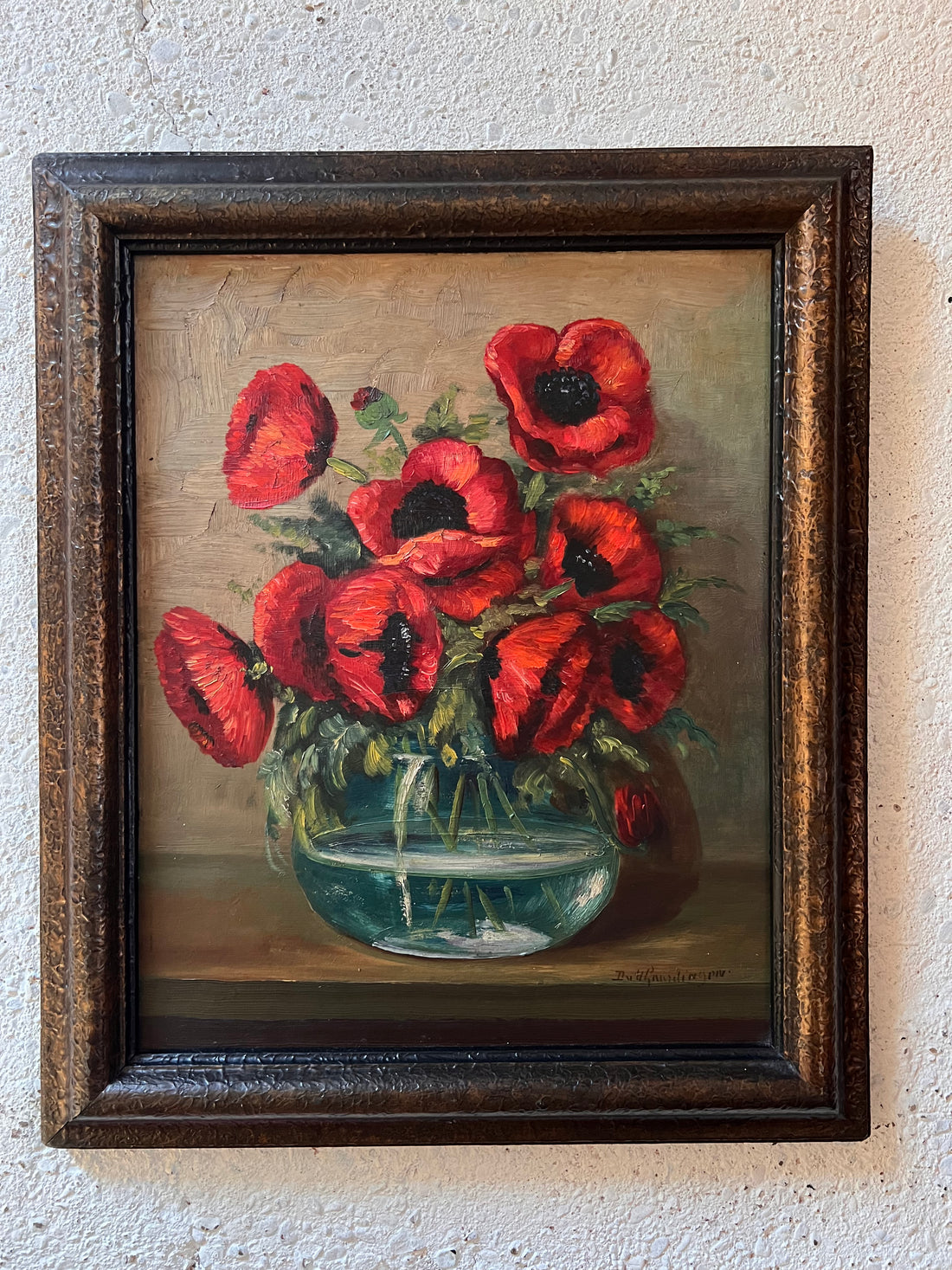 Schilderij met klaprozen