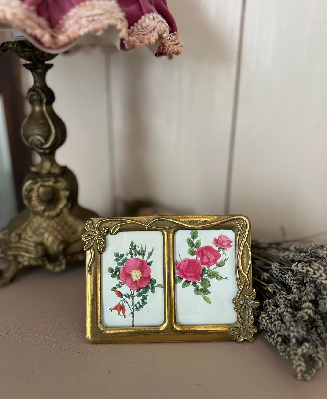 Messing fotolijst Art Nouveau stijl