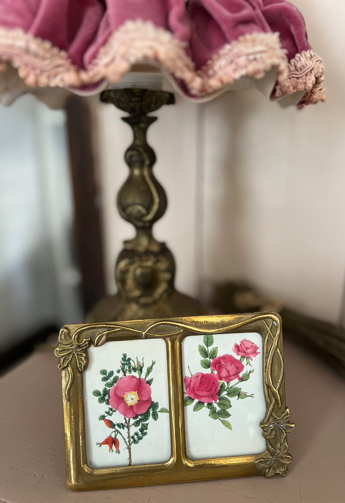 Fotolijst Art Nouveau stijl messing