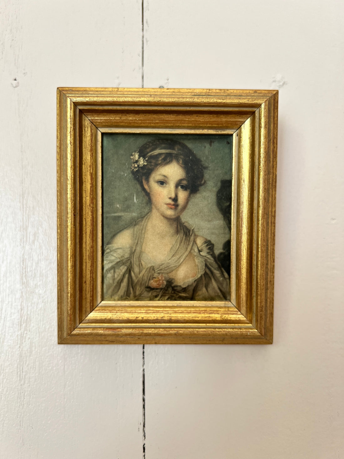 Vintage lijstje met dame Jean Baptiste