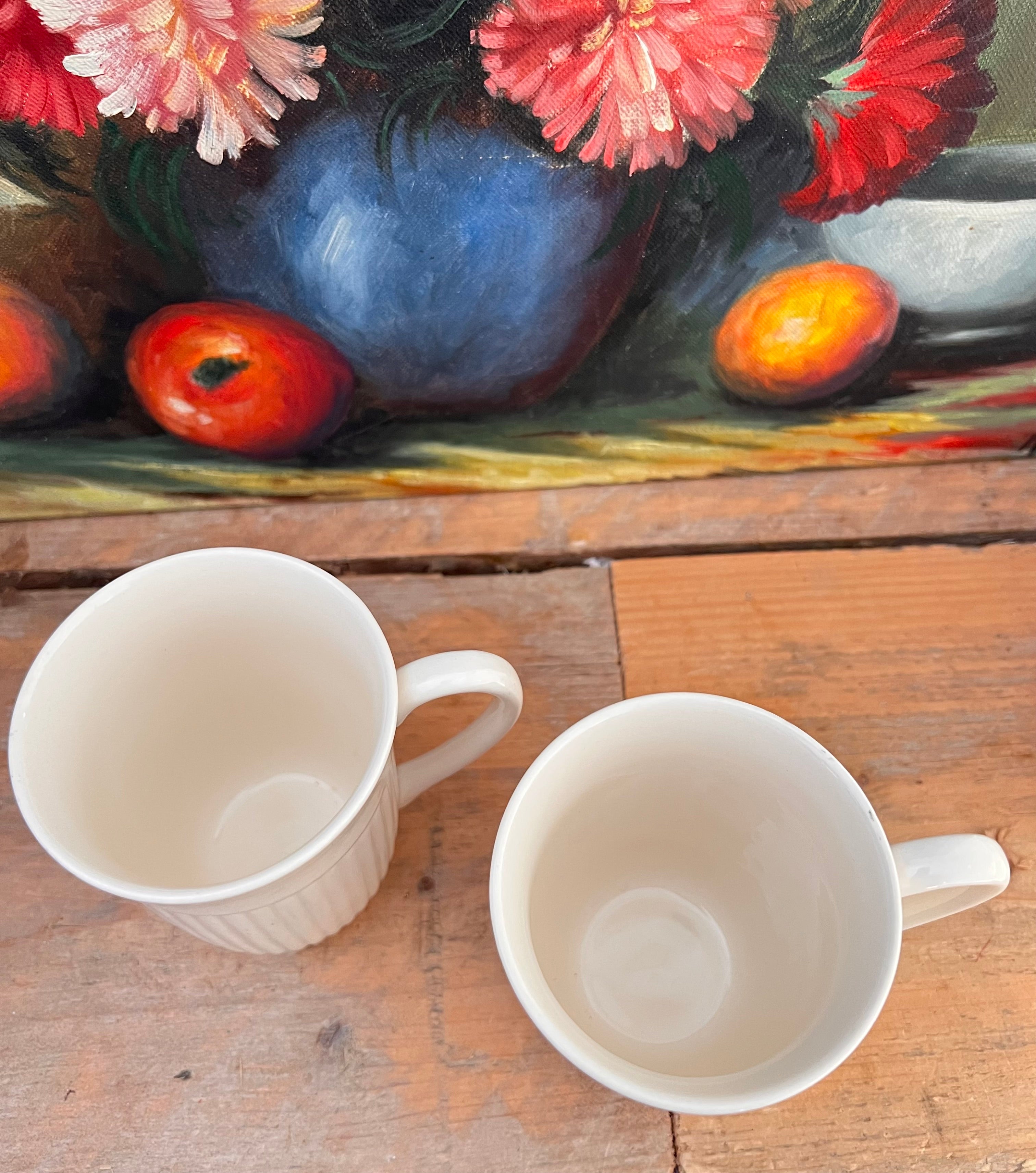 wedgwood Edme koffiebeker, roomwit koffiebeker, vintage porseleinen koffiekop, klassieke koffie mok, Wedgwood porselein.